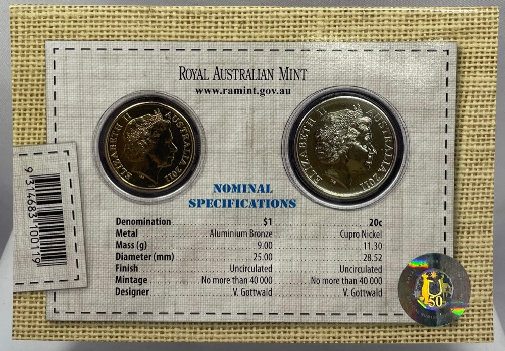 2011 2 coin set