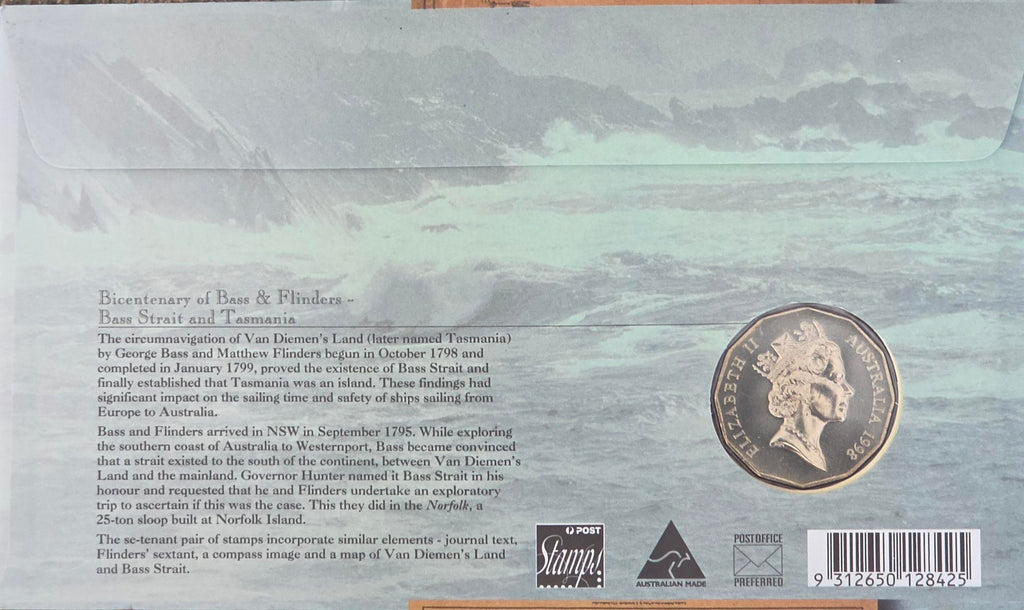 1998 Bass and Flinders 50c PNC