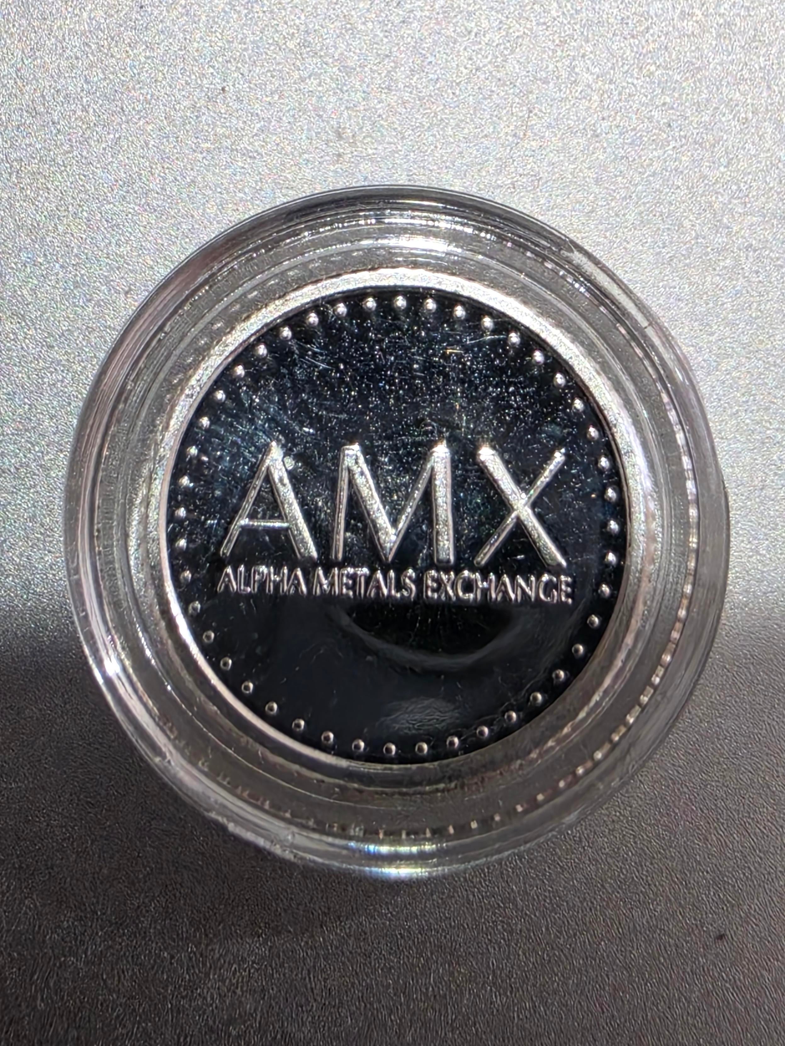 1g Silver AMX round