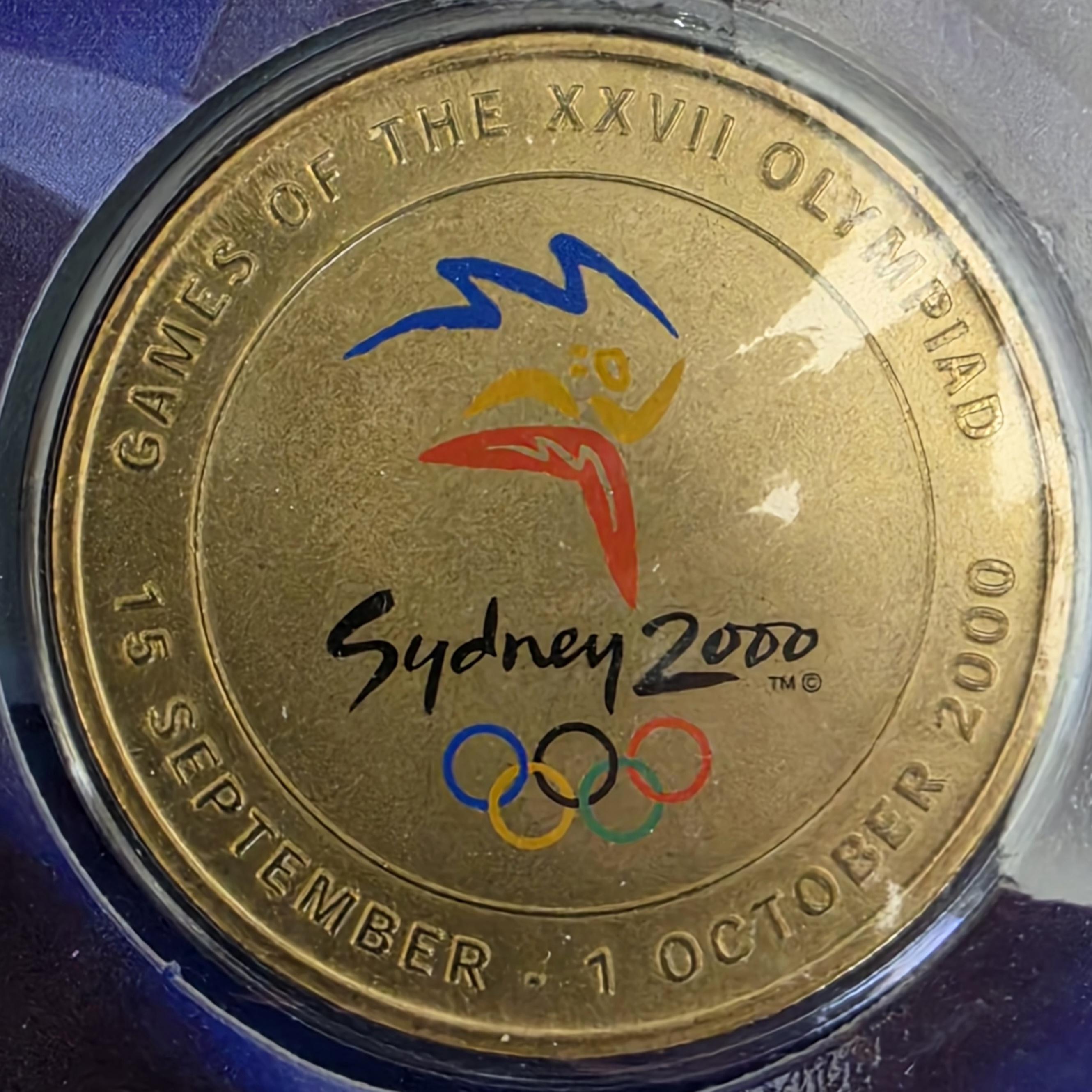 2000 sydney olympics medallion and pin set