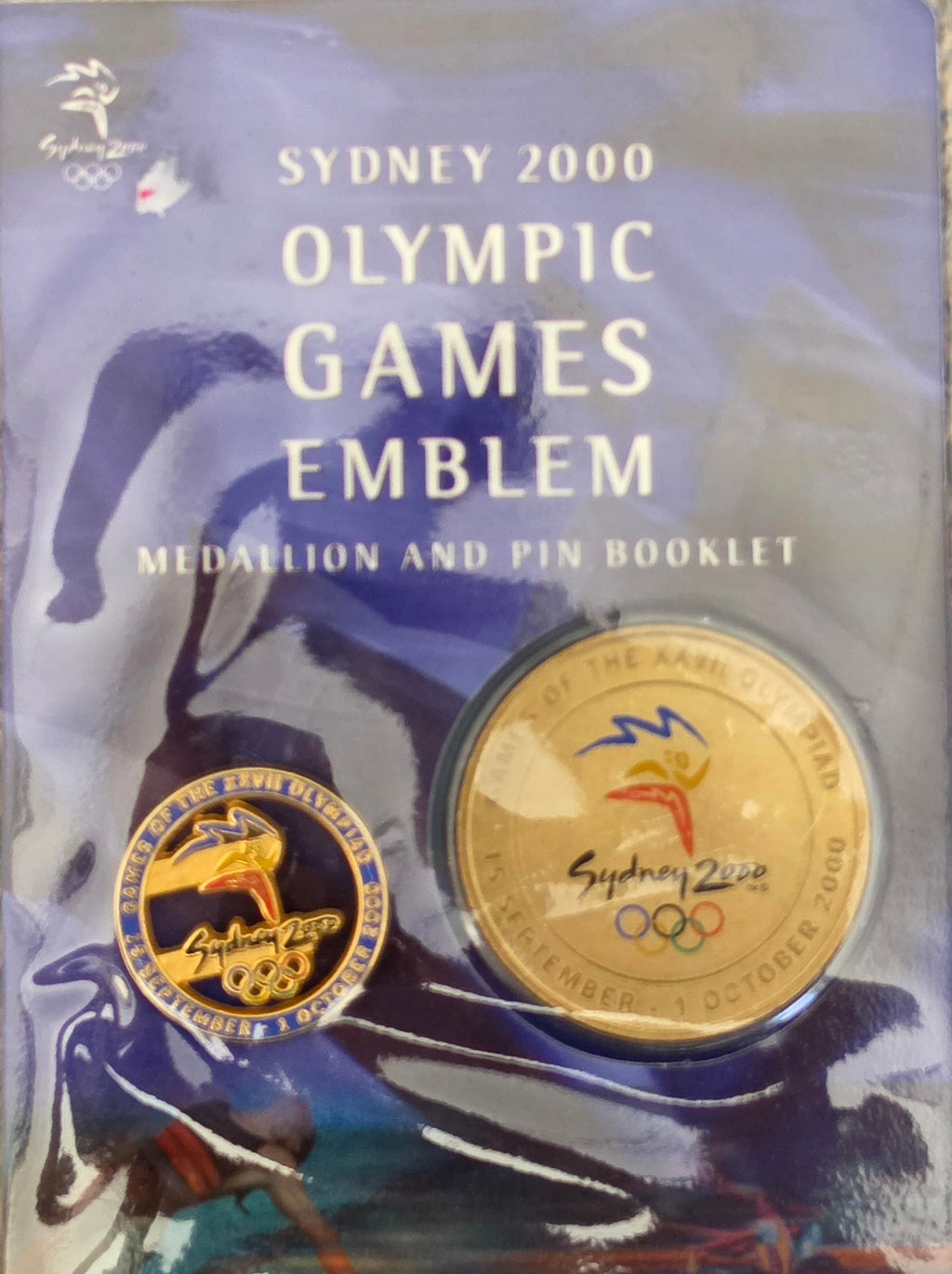 2000 sydney olympics medallion and pin set