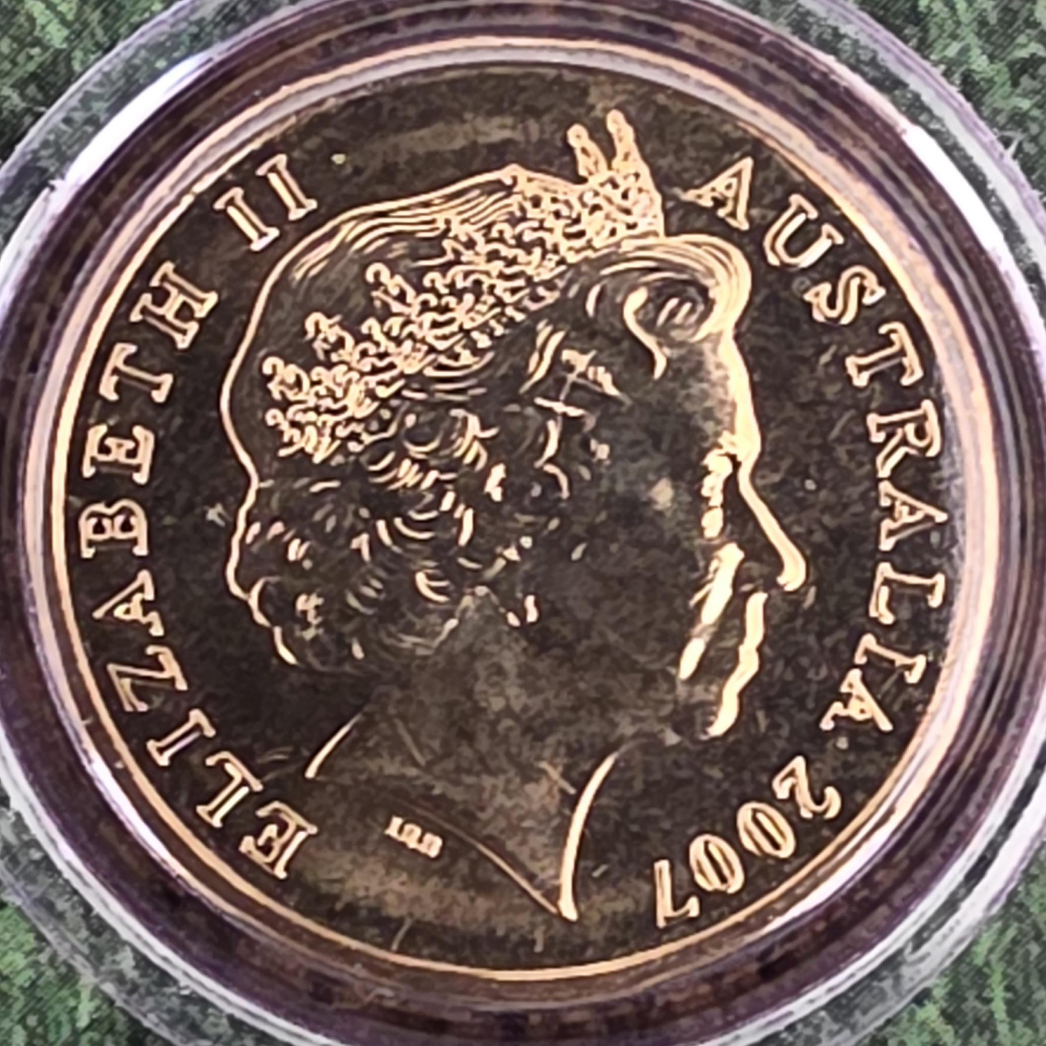 2007 Ashes $1 coin