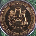 2007 Ashes $1 coin