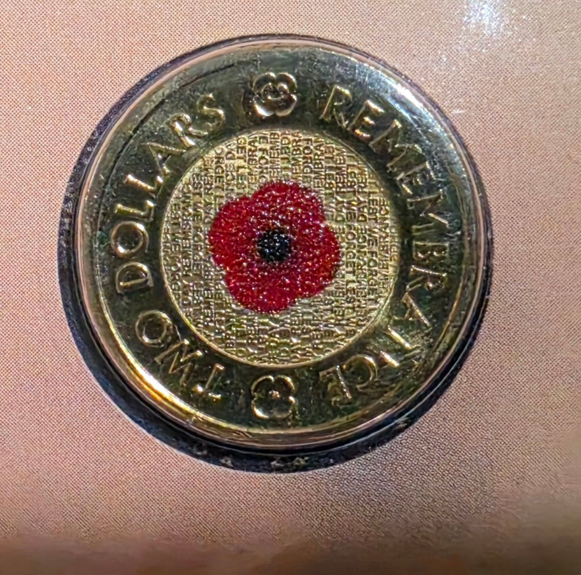 2012 $2 C mint remembrance Red Poppy