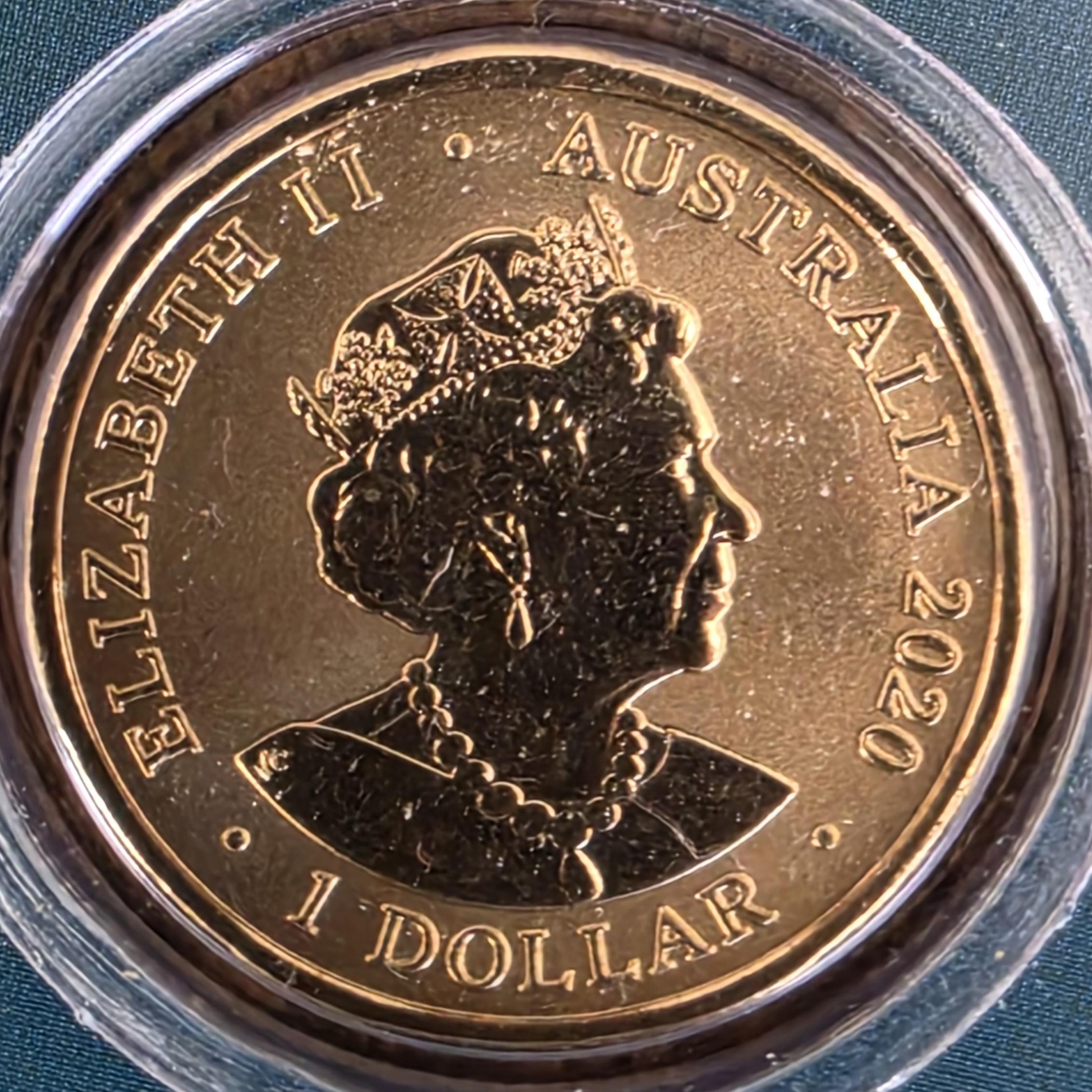2020 Australian Olympic Team $1 coloured coin