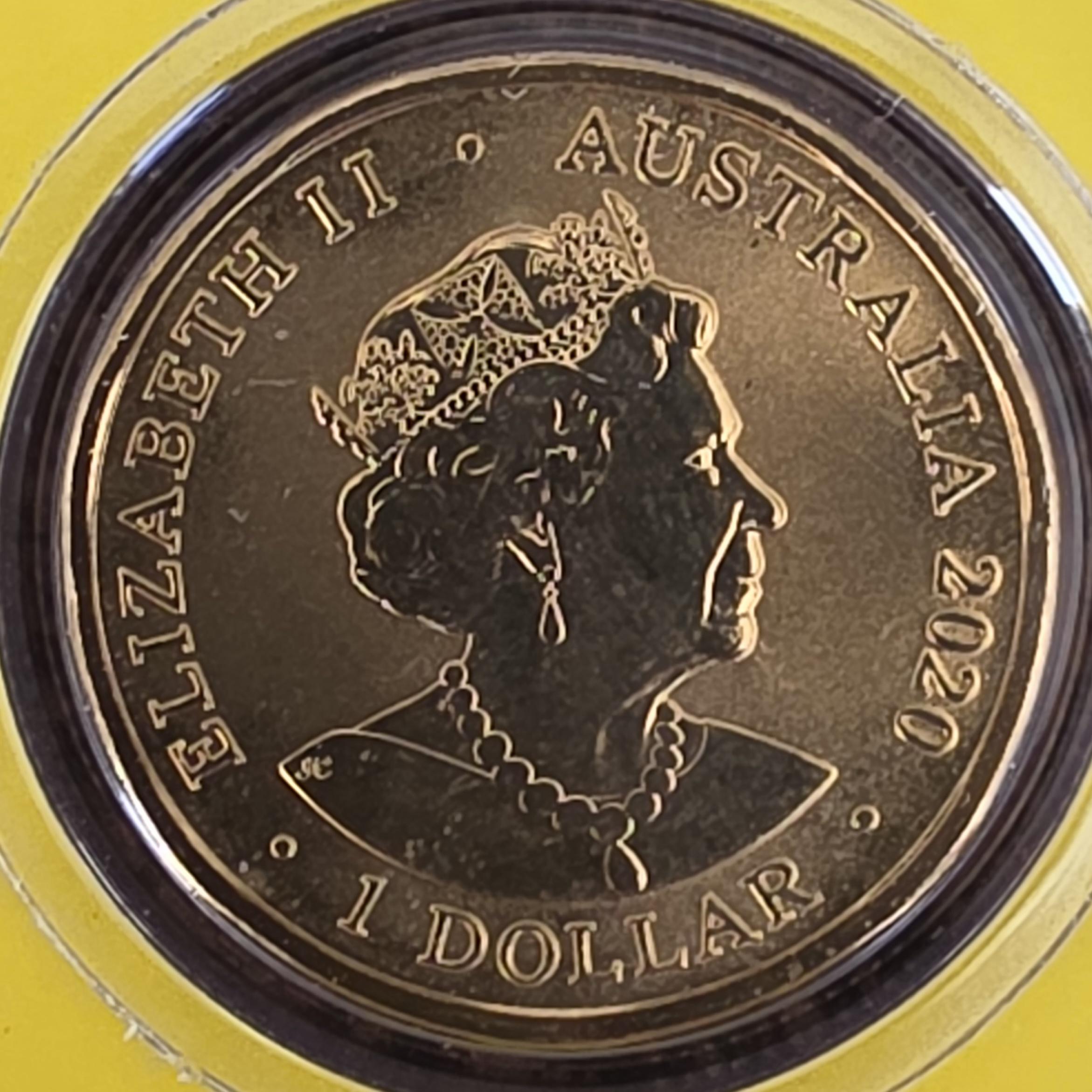 2020 Paralympics Australia coloured coin