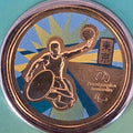 2020 Paralympics Australia coloured coin