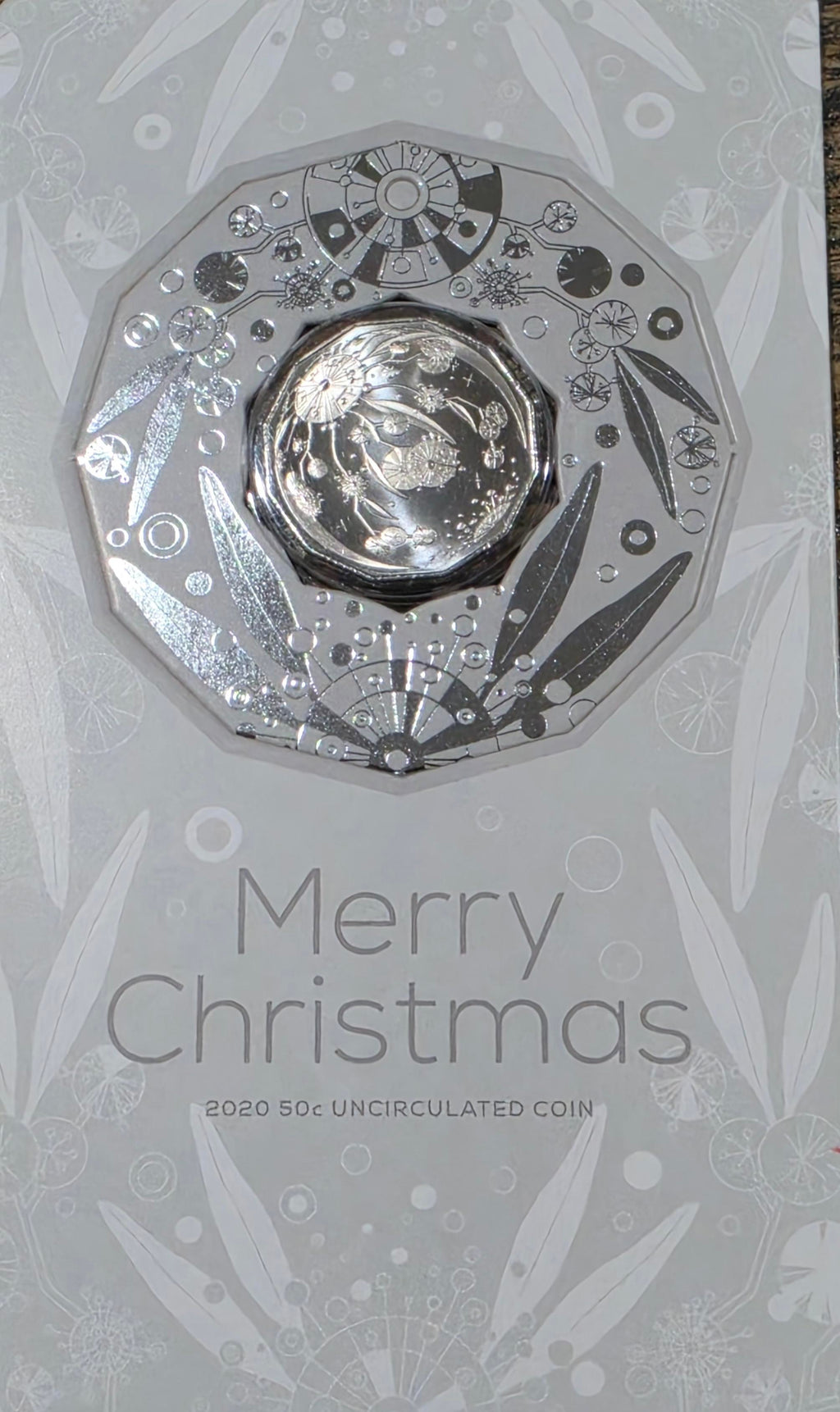 2020 Merry Christmas uncirculated 50c coin