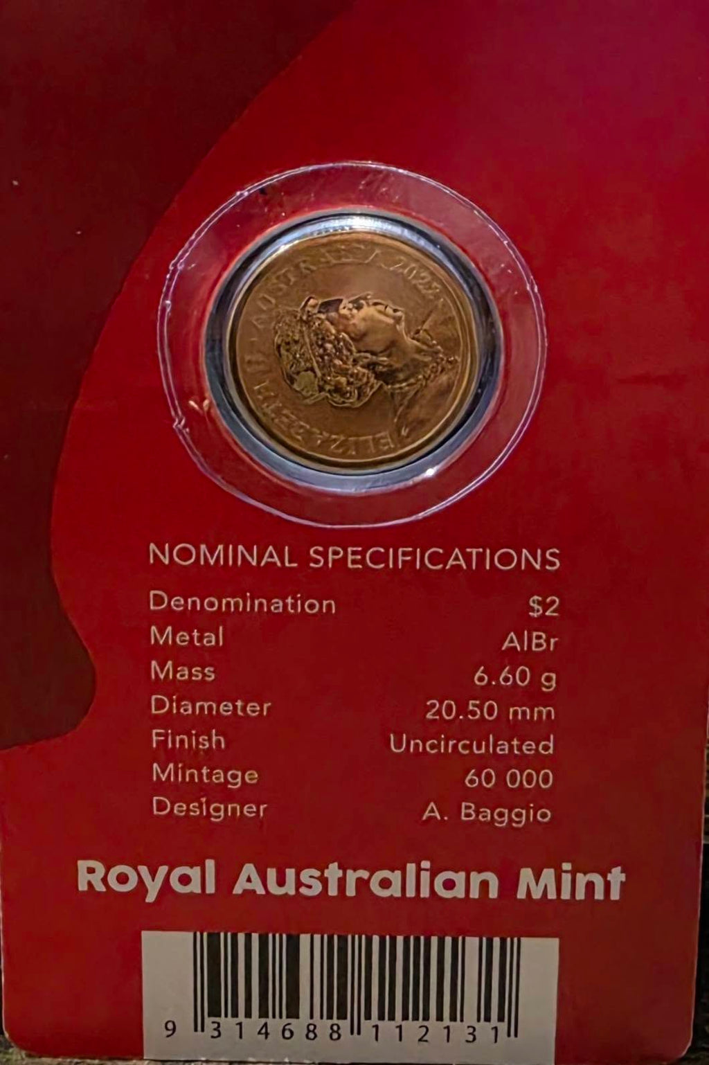 2022 carded $2 red poppy