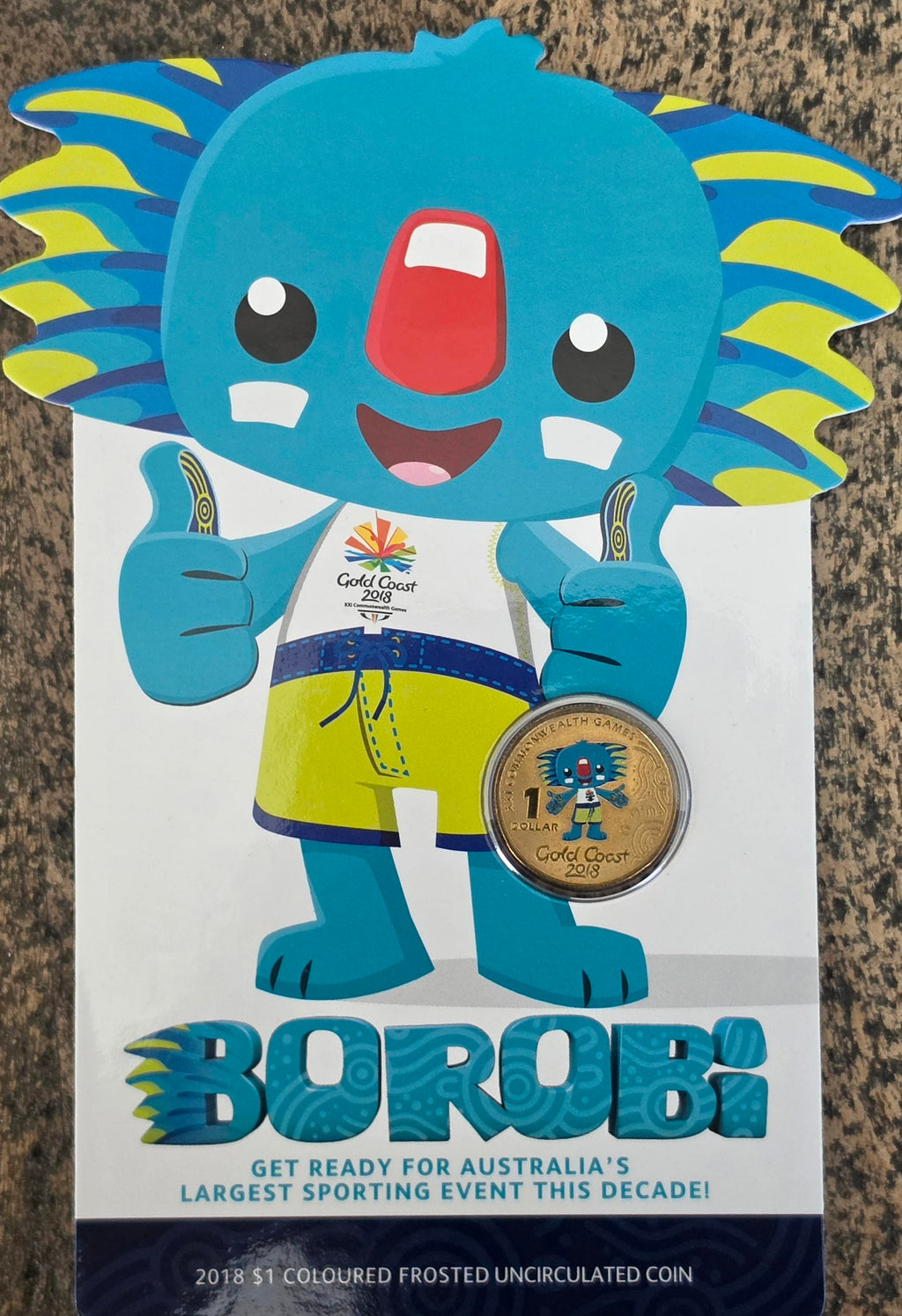2018 Borobi coloured coin