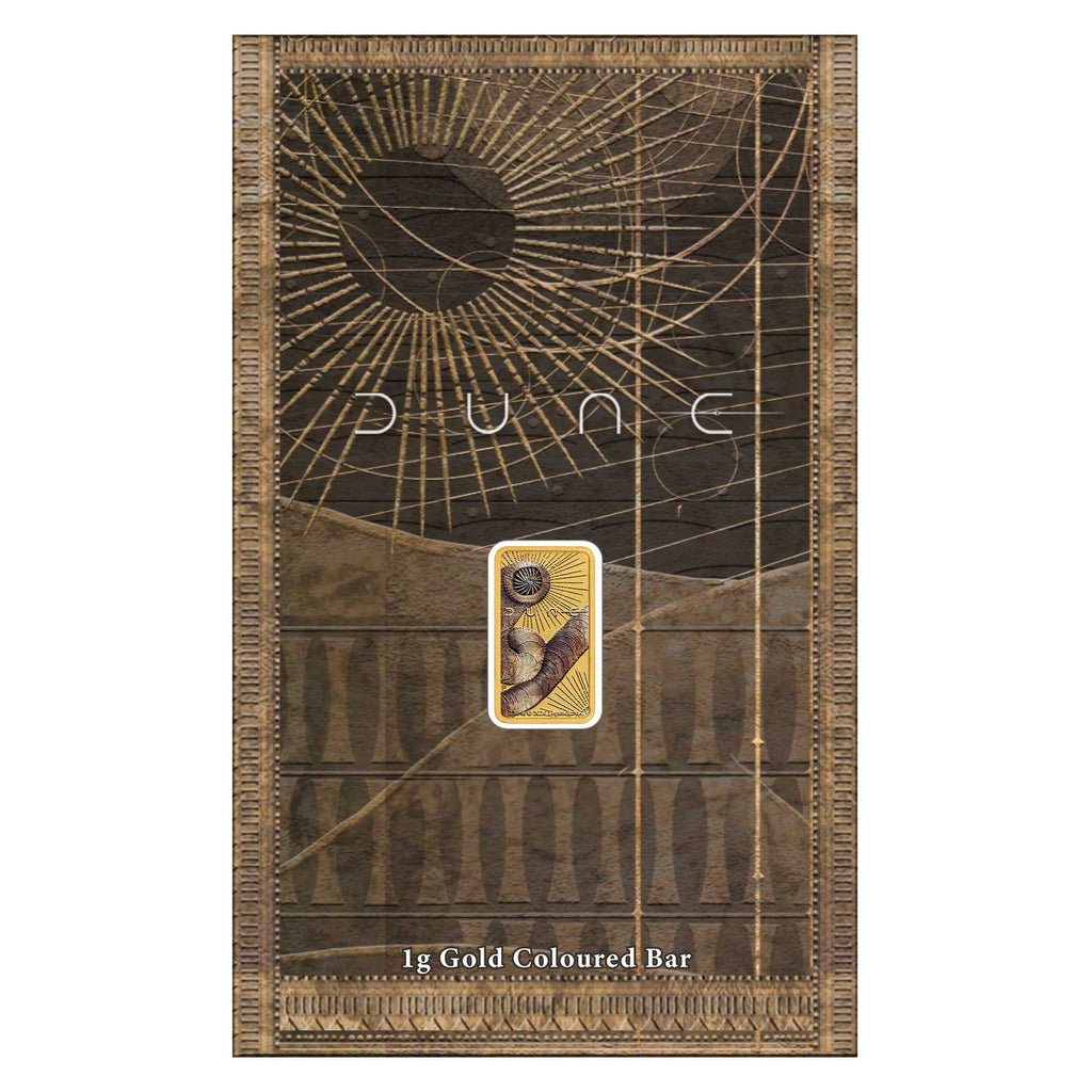 Dune 1g Gold coloured Minted Bar