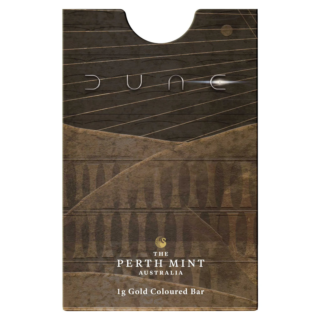 Dune 1g Gold coloured Minted Bar