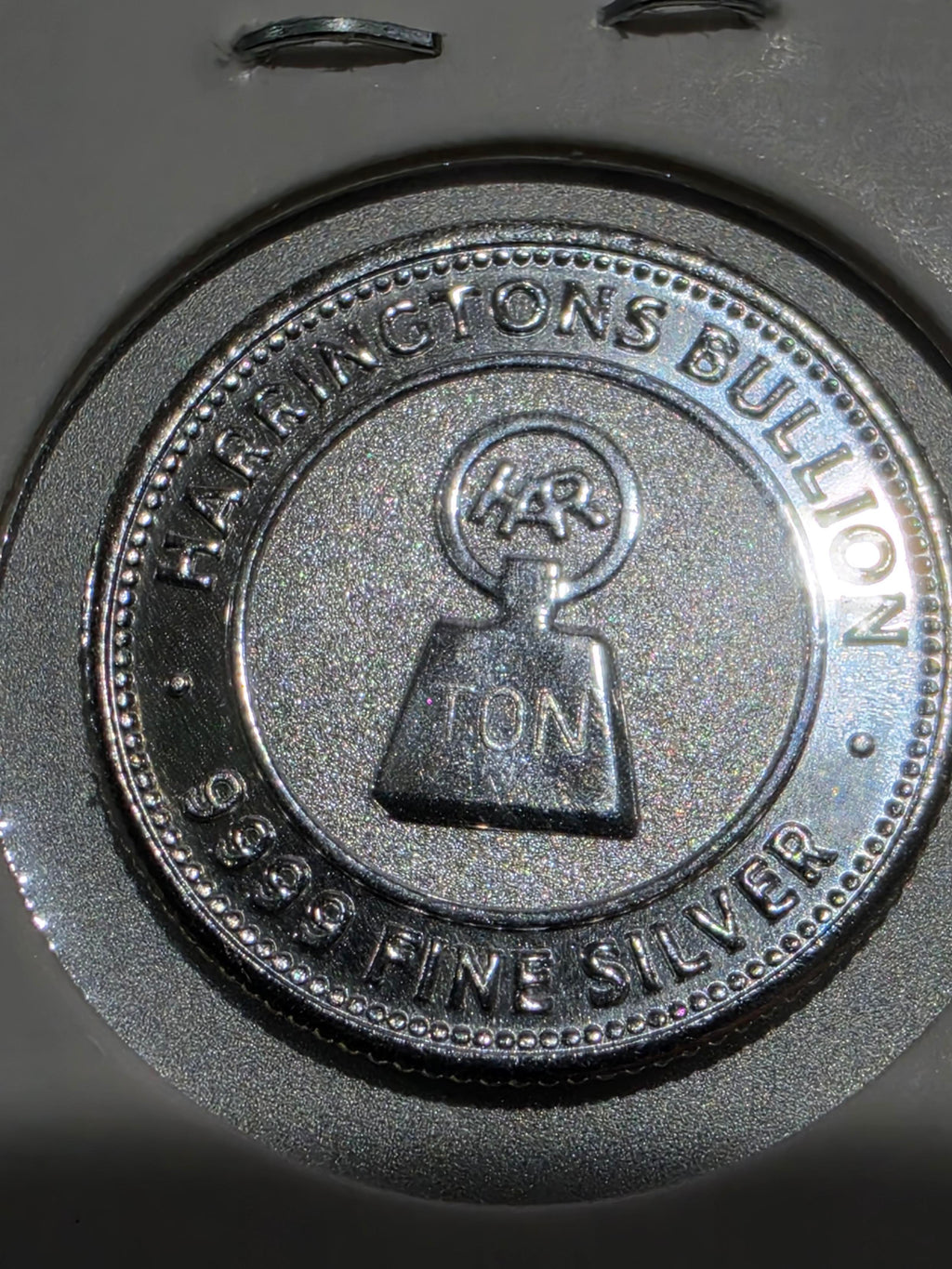 Harringtons 1/10 troy ounce 9999 fine silver