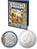 2021 Animalia 35th Anniversary 20c Coloured uncirculated Coin with BOOK