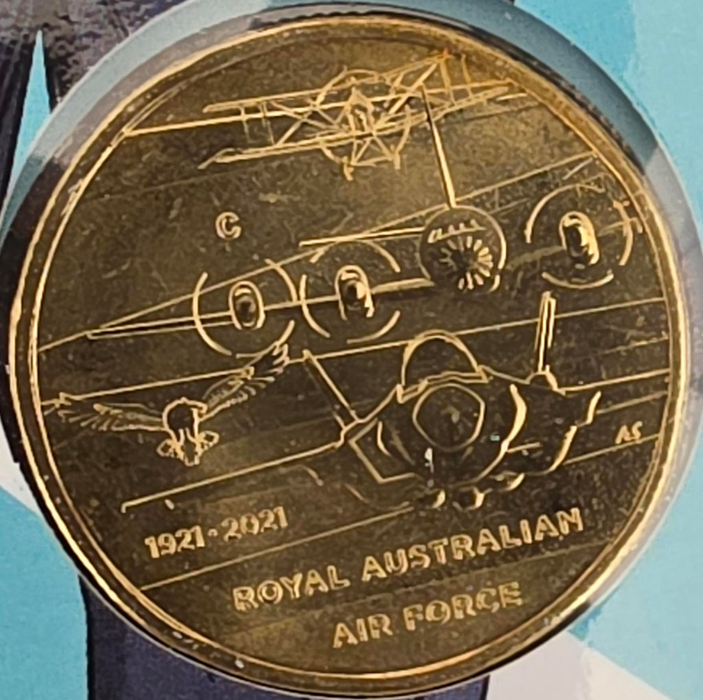2021 $1 coin from the "Heroes of the Sky" series, honoring Pilot Officer Rawdon Hume Middleton VC.