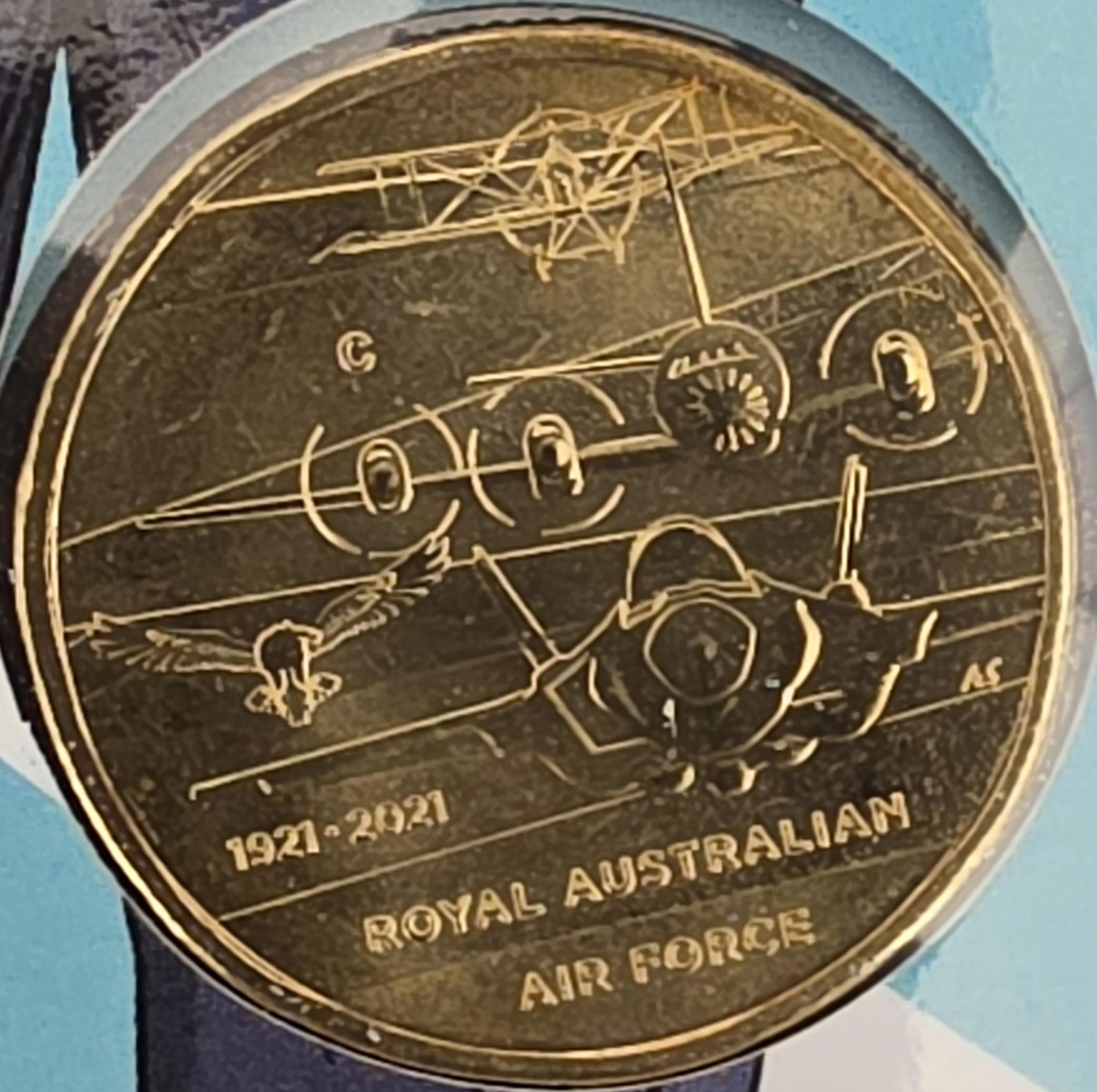 2021 $1 coin from the "Heroes of the Sky" series, honoring Pilot Officer Rawdon Hume Middleton VC.