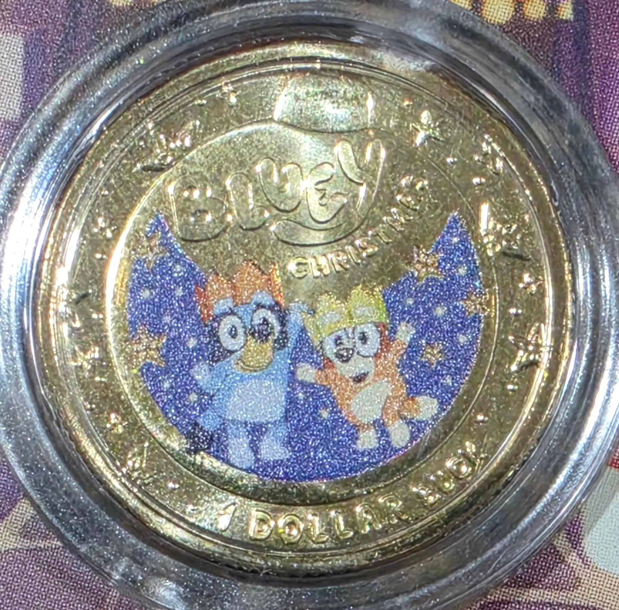 2025 Bluey coloured uncirculated coin