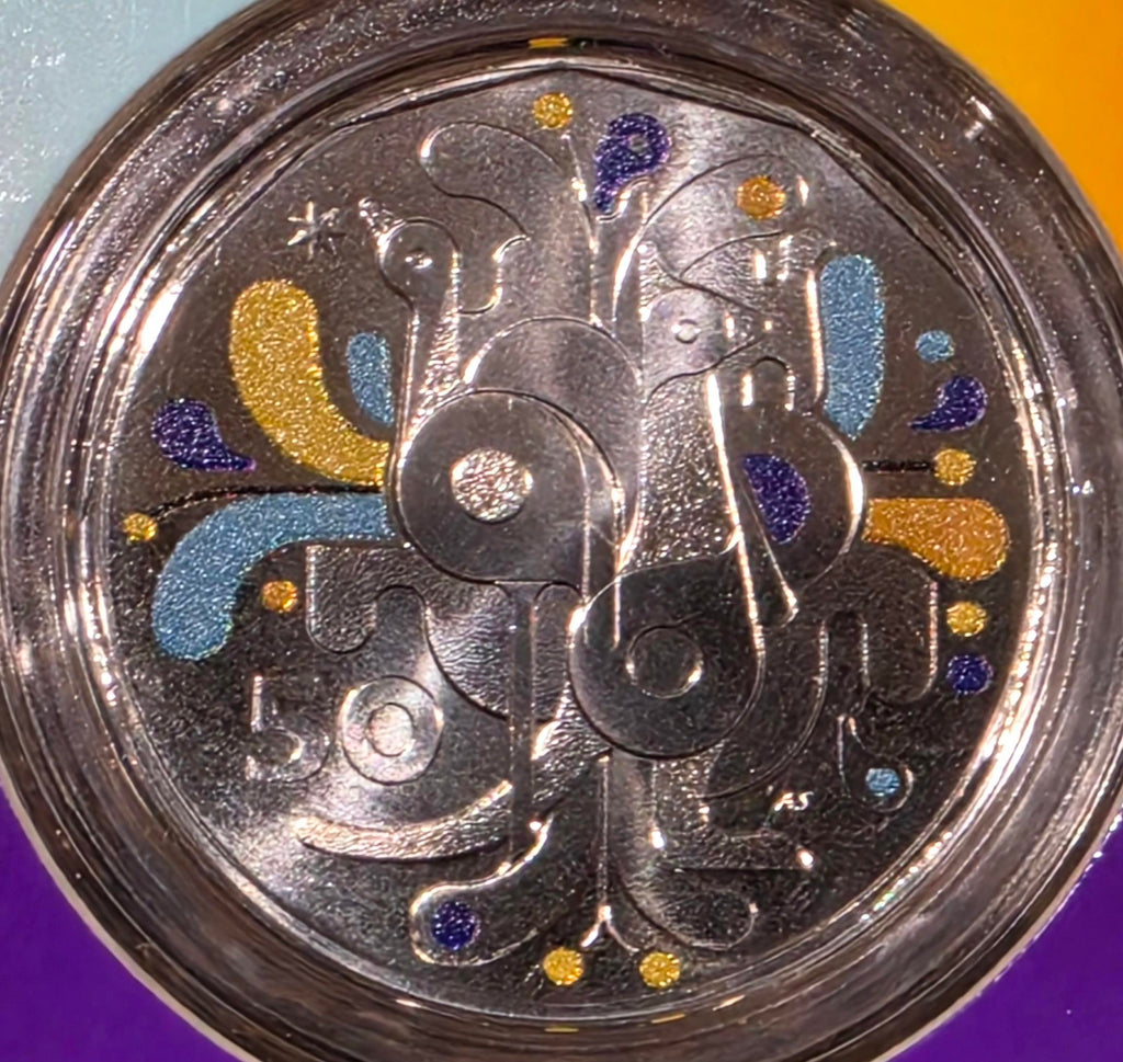 2025 Celebrate uncirculated coloured 50c coin