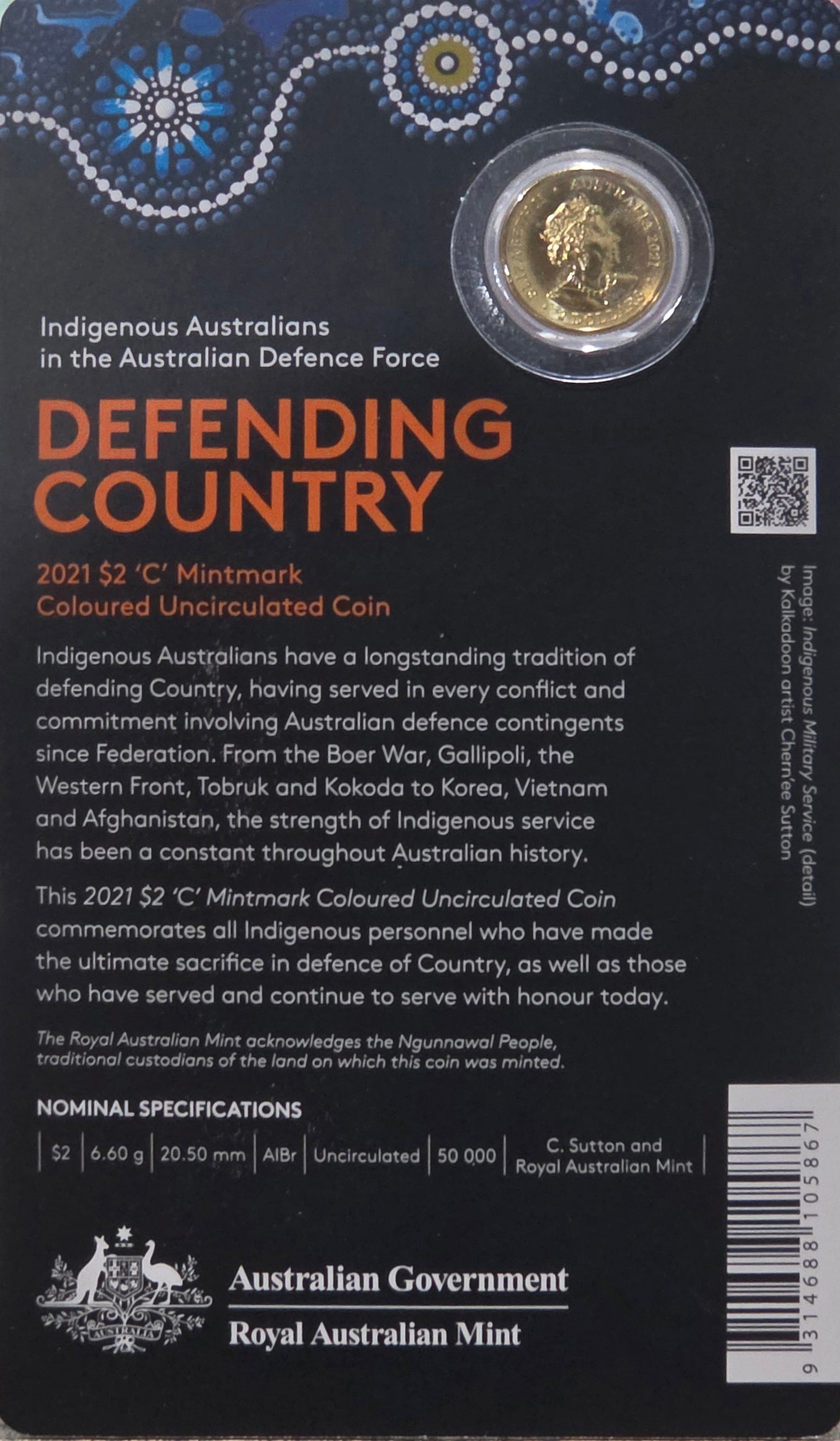 2021 C mint Defending Country