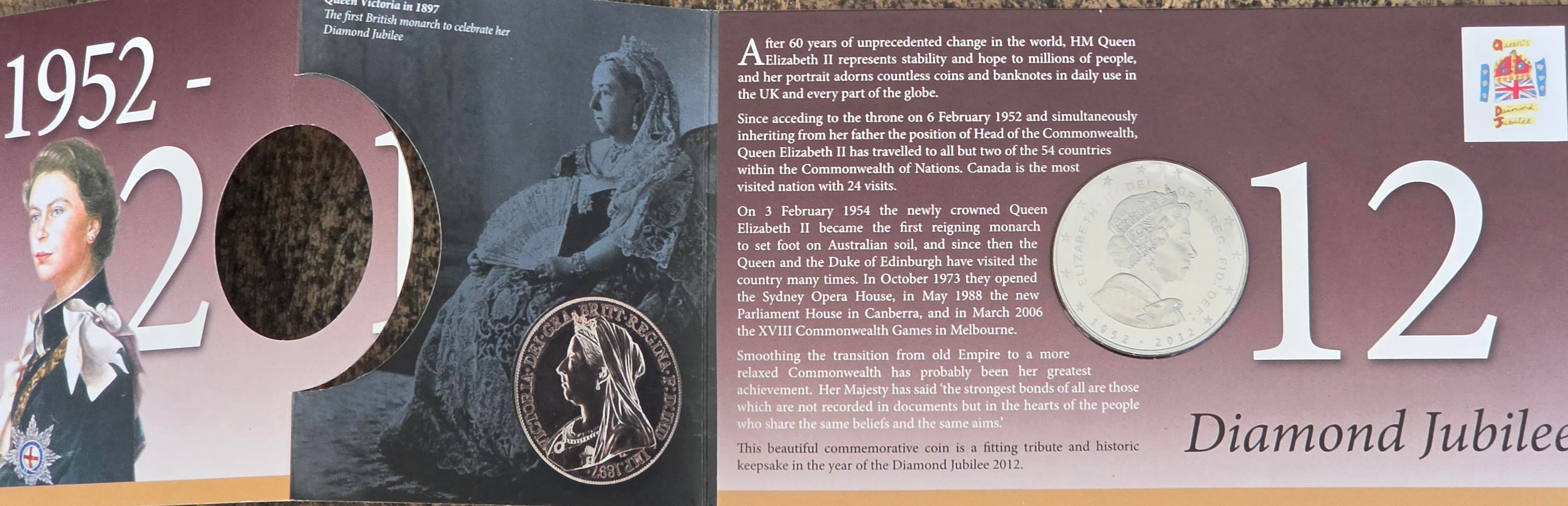 1952-2012- 60 years of reign medallion