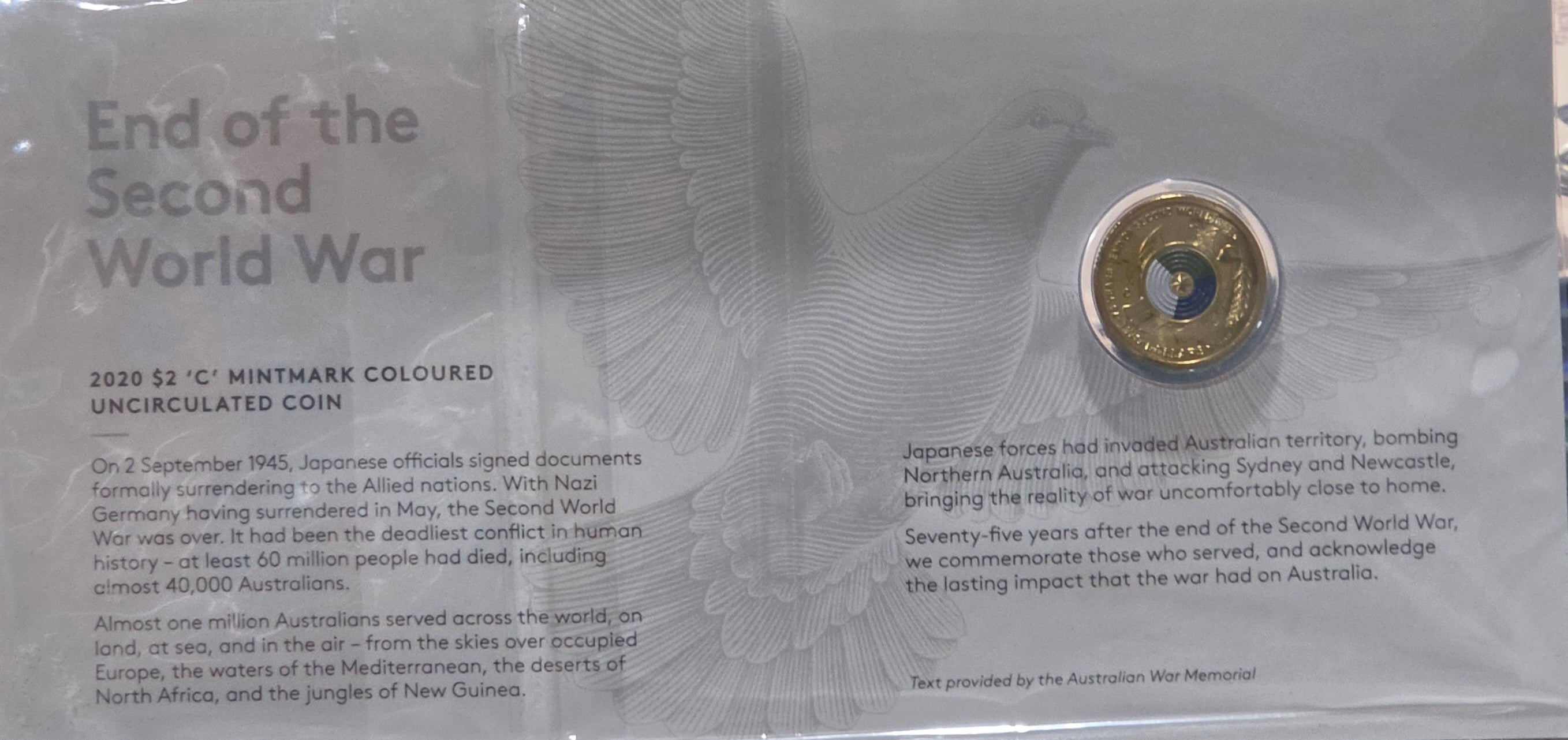 2020 C mint End of the second world war