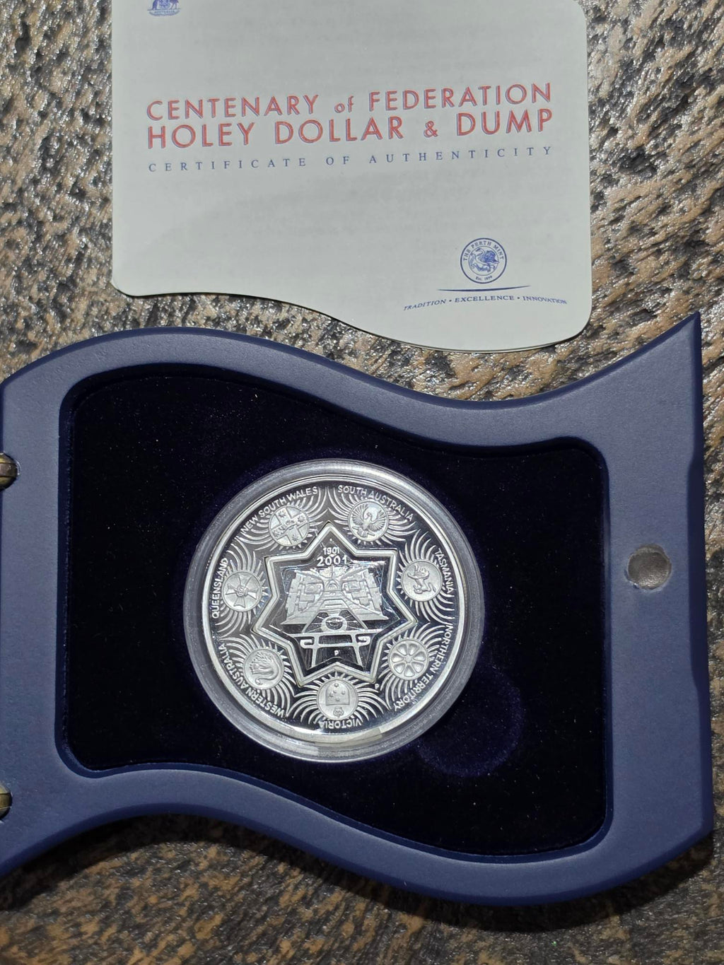 2001 Holley Dollar and Dump 1oz silver