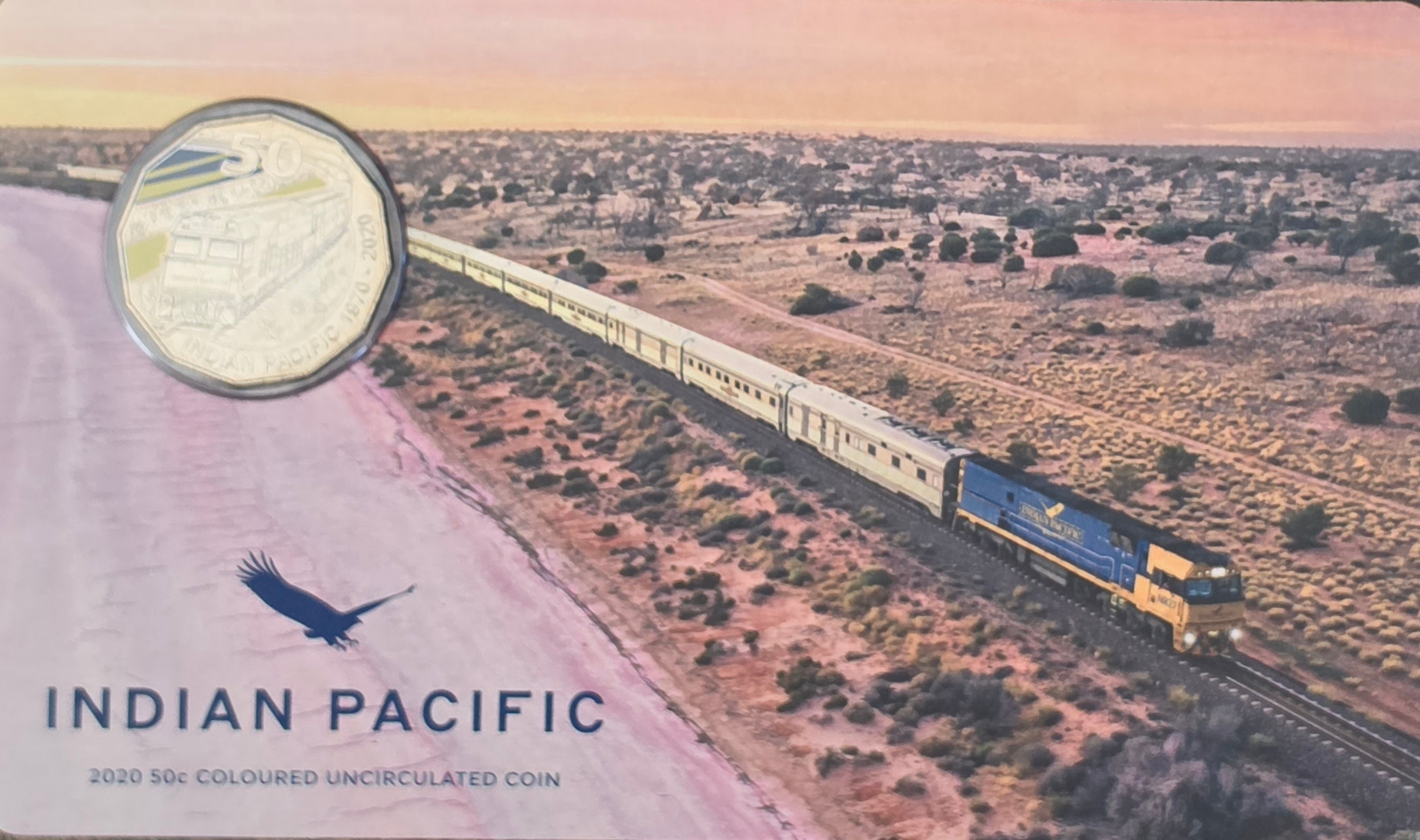 2020 Indian Pacific Train 50c coin PNC