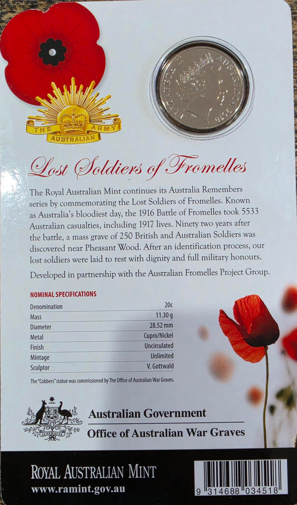 2010 Lost Soldiers of Fromelles