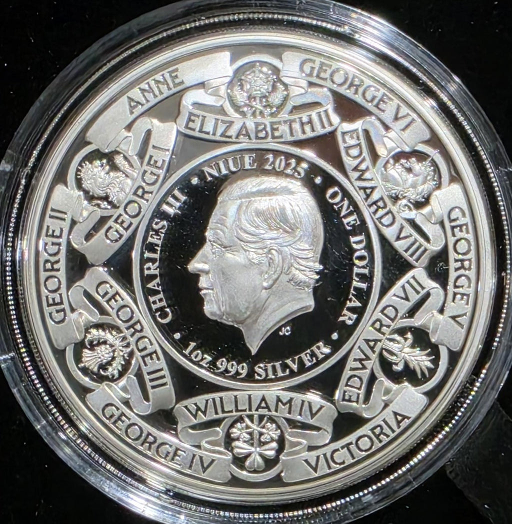 2025 monarchs of britain 1oz silver