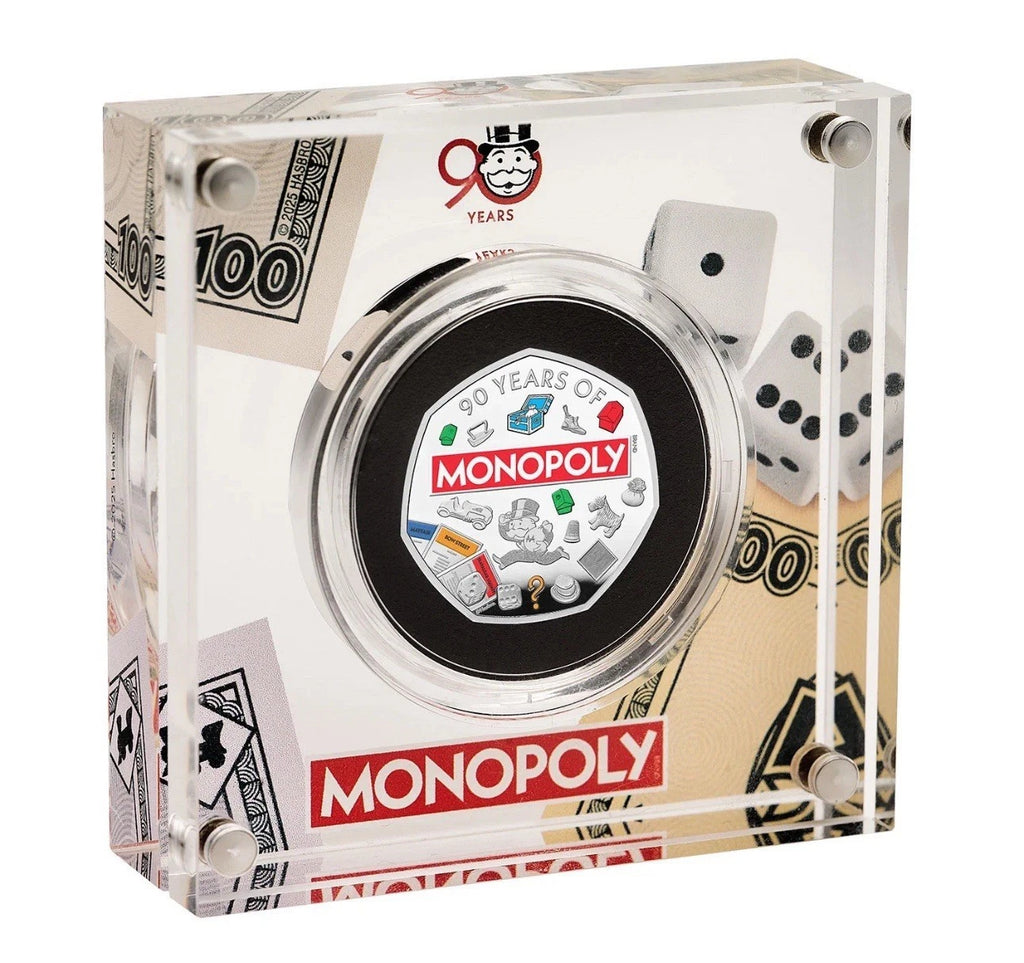 90 Years of Monopoly Silver Proof Coin Limited Edition