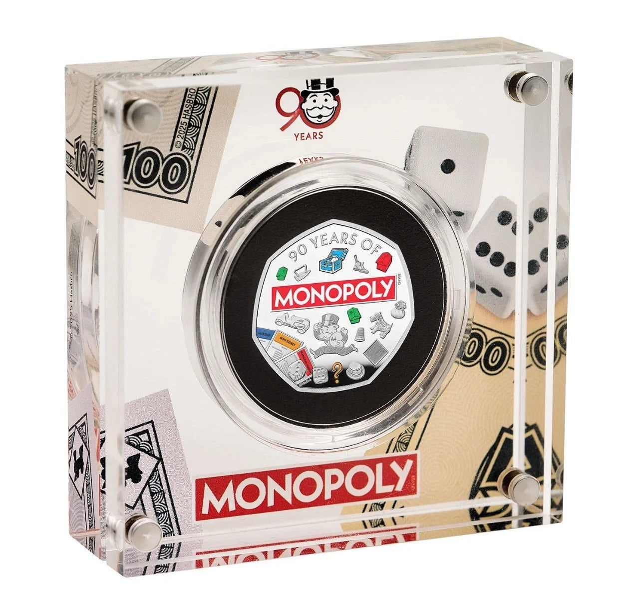 90 Years of Monopoly Silver Proof Coin Limited Edition