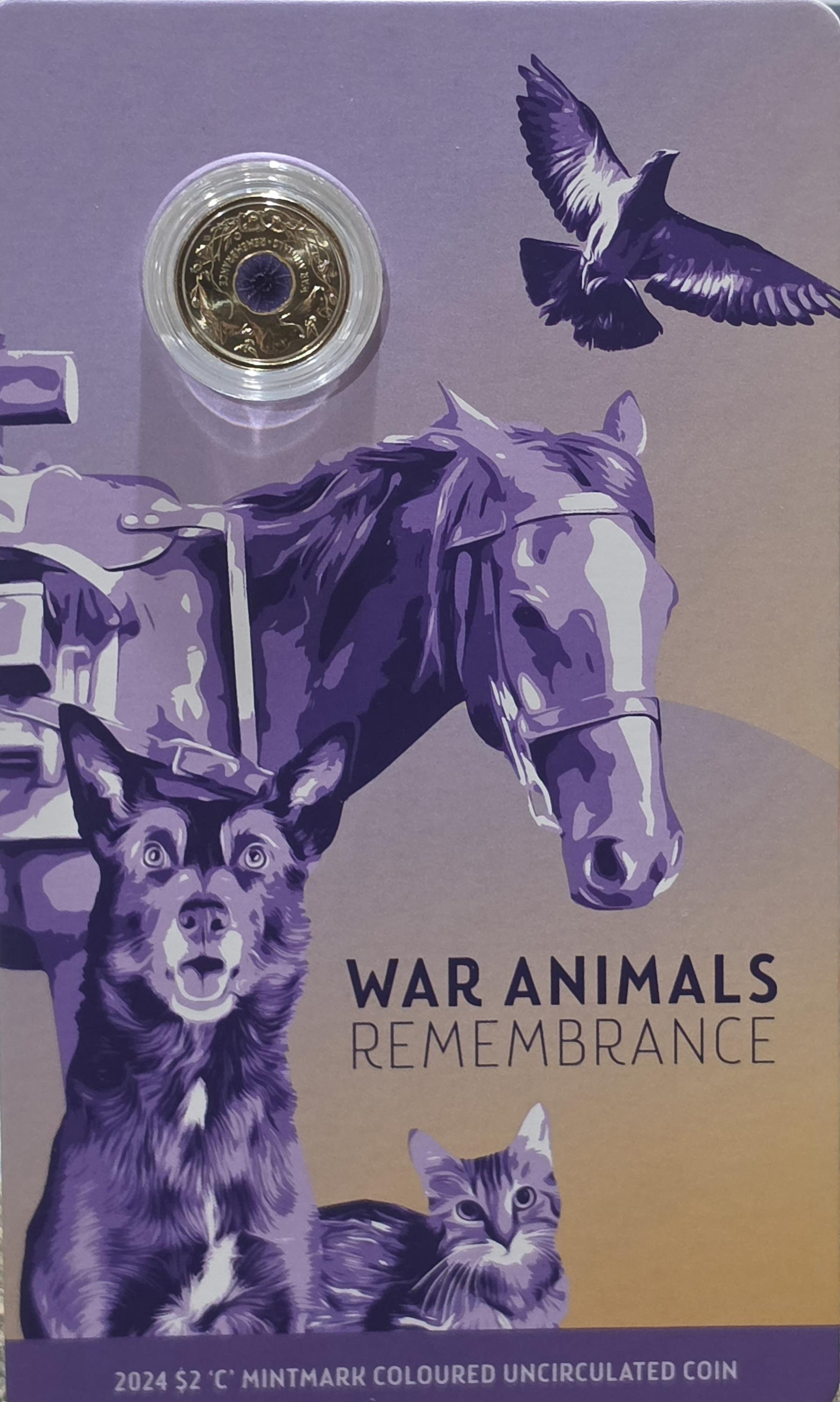2024 c mint war animals remembrance