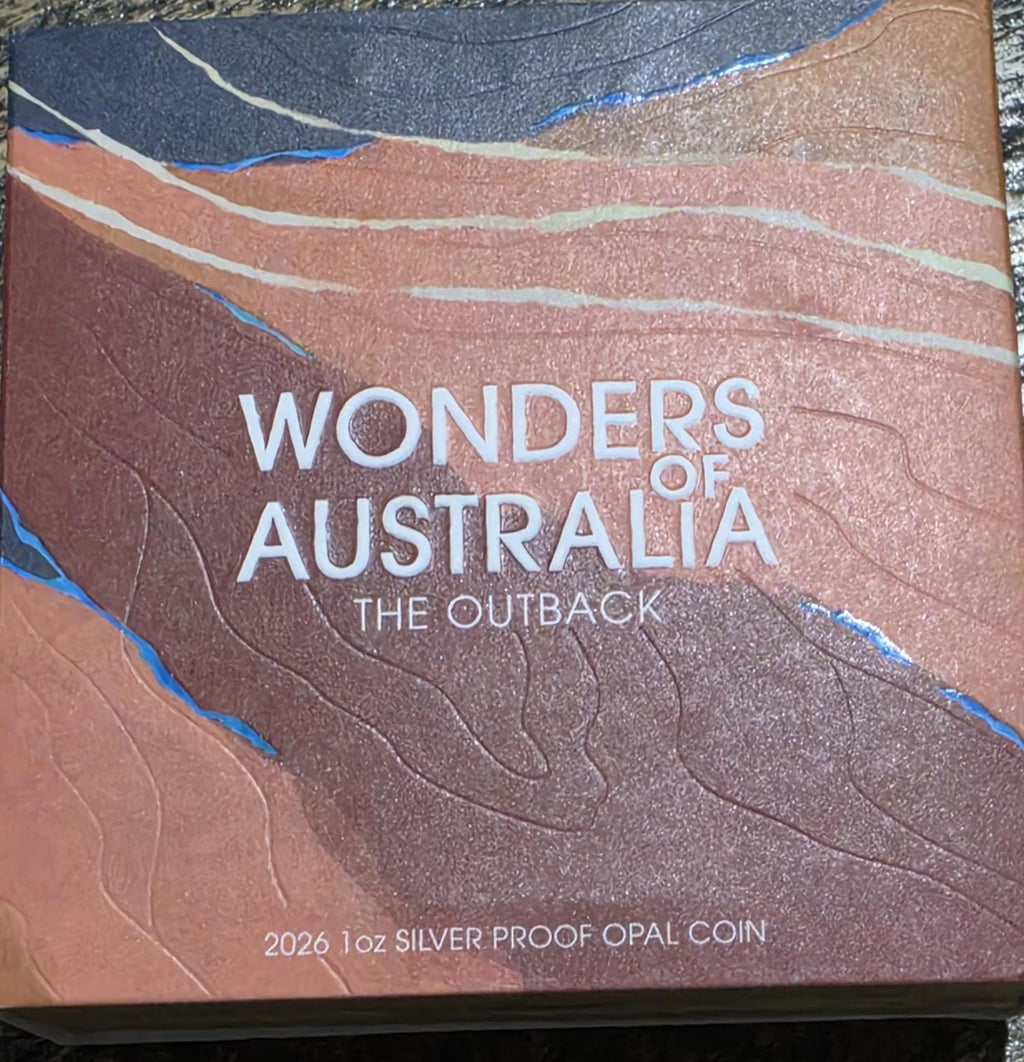 2026 Wonders of Australia - The Outback 1 oz Silver Proof Opal