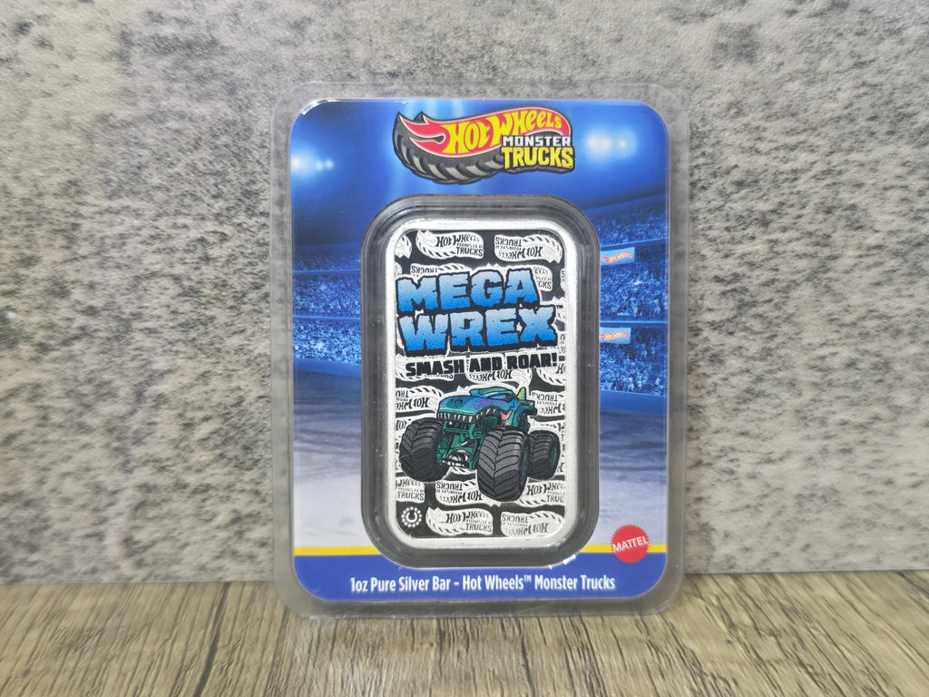 2026 Mega Wrex Hot wheels Monster Truck 1oz 999 silver